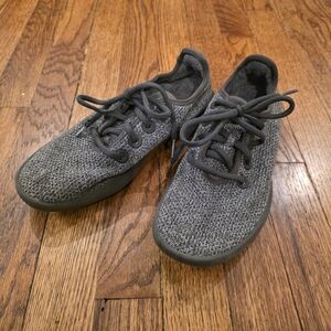 Allbirds Gray Tree Runner Shoes Knit Lace-Up Sneakers Women's Size 7